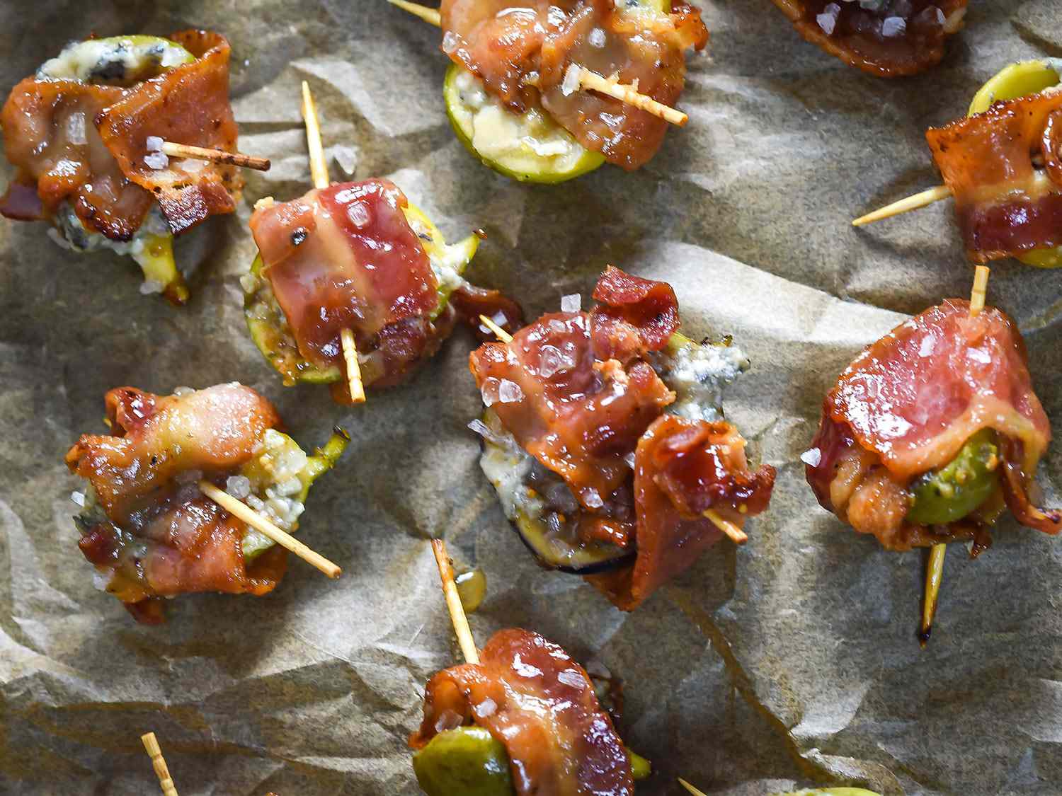 Bacon-Wrapped Figs With Blue Cheese and Bourbon Recipe Image