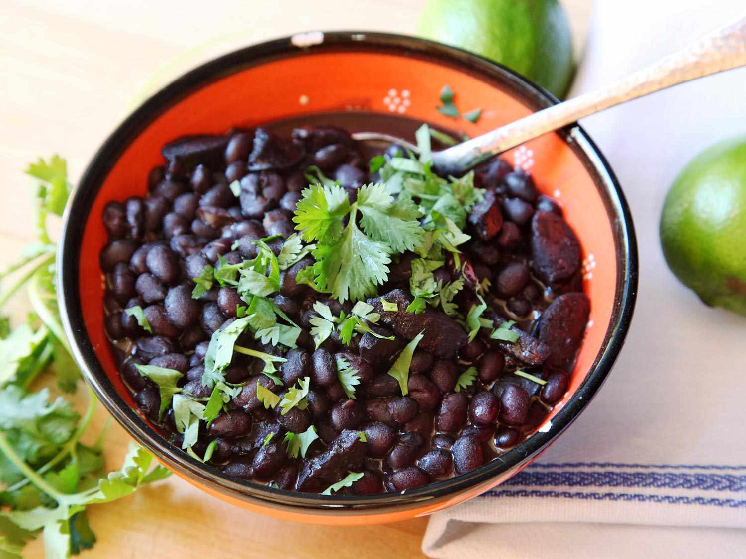 Quick and Easy Pressure Cooker Black Beans With Chorizo Recipe Image