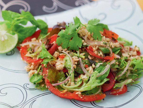 Spicy Thai Salad With Minced Pork (Larb) From 'Everyday Thai Cooking' Image