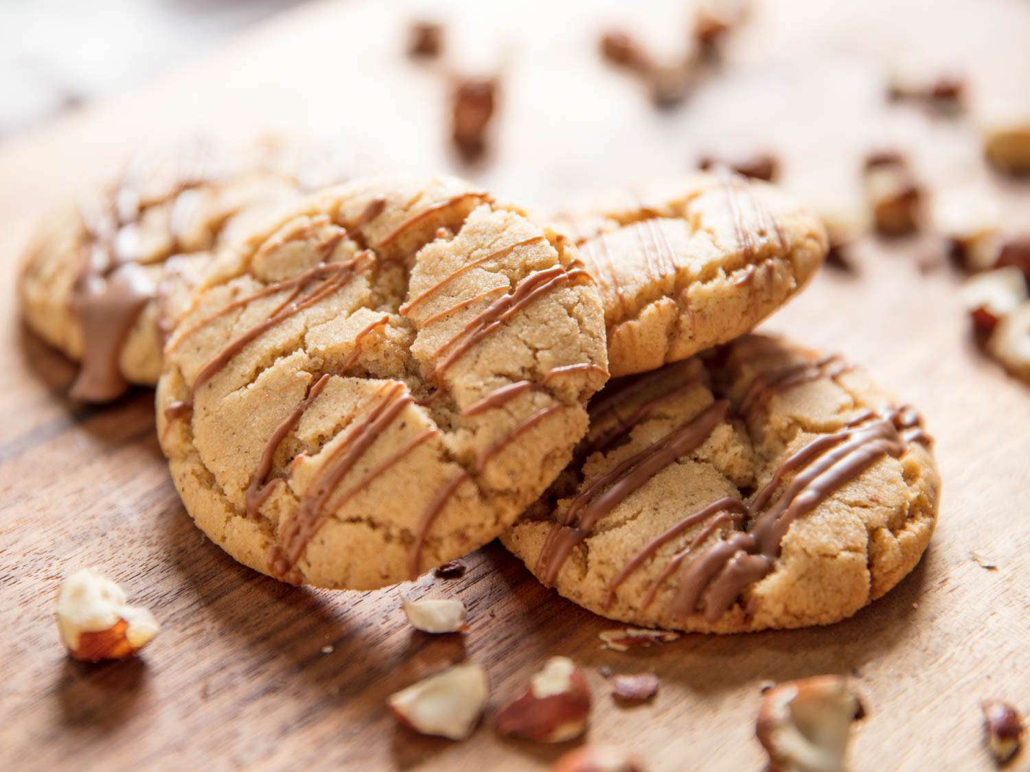 Hazelnut Cookies With Milk Chocolate Recipe Image