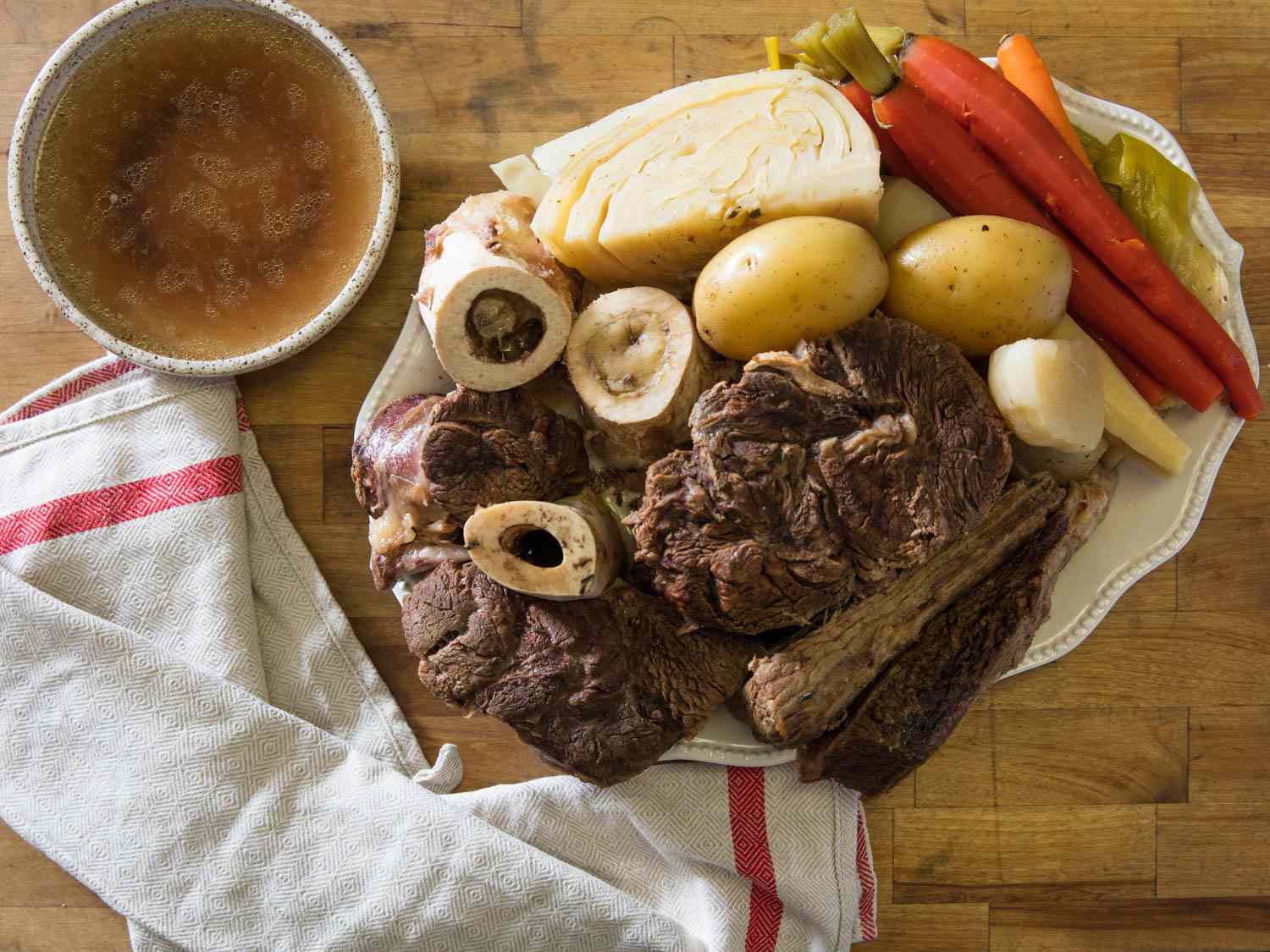Pressure Cooker Pot-au-Feu (French Boiled Beef and Vegetables) Recipe Image