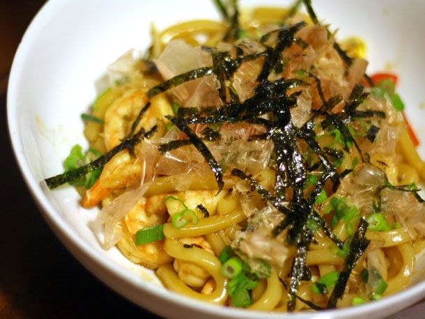Yaki Udon With Shrimp Recipe Image