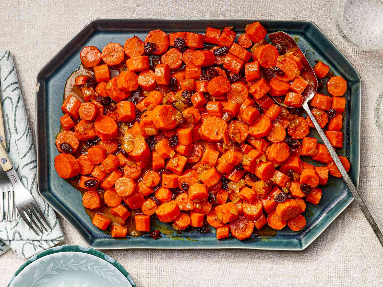 Stovetop Tzimmes With Carrots and Raisins Recipe Image
