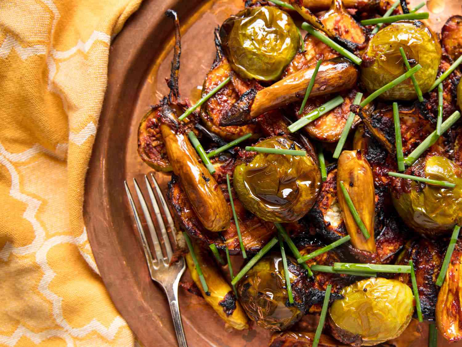 Spiced Eggplant With Tomato and Mustard Seeds Recipe Image