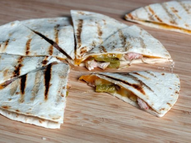Grilled Tequila Chicken and Hatch Chile Quesadillas Recipe Image