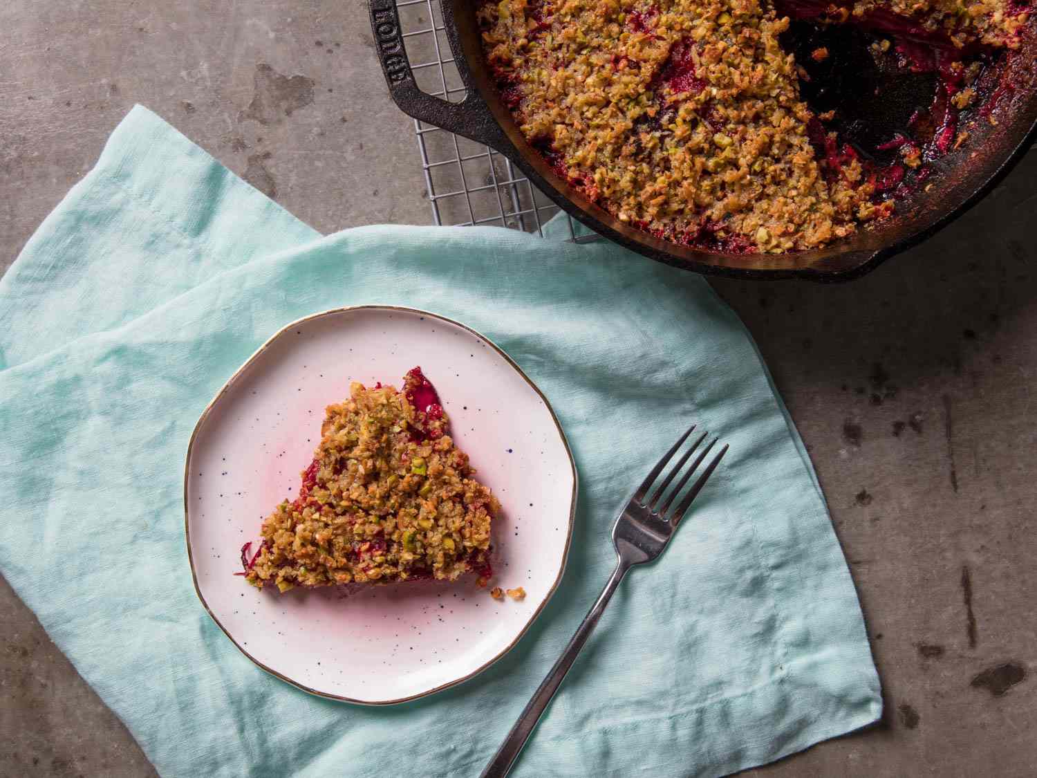 Creamy Beet Gratin With Pistachio Crumble Recipe Image