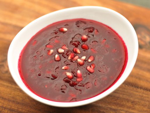 Cranberry-Pomegranate Sauce Recipe Image