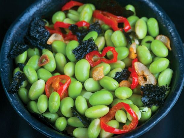Ripe's Toasted Nori Edamame with Garlic-ChileOil Recipe Image