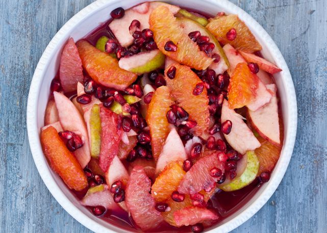 Winter Fruit Salad with Pomegranates Recipe Image