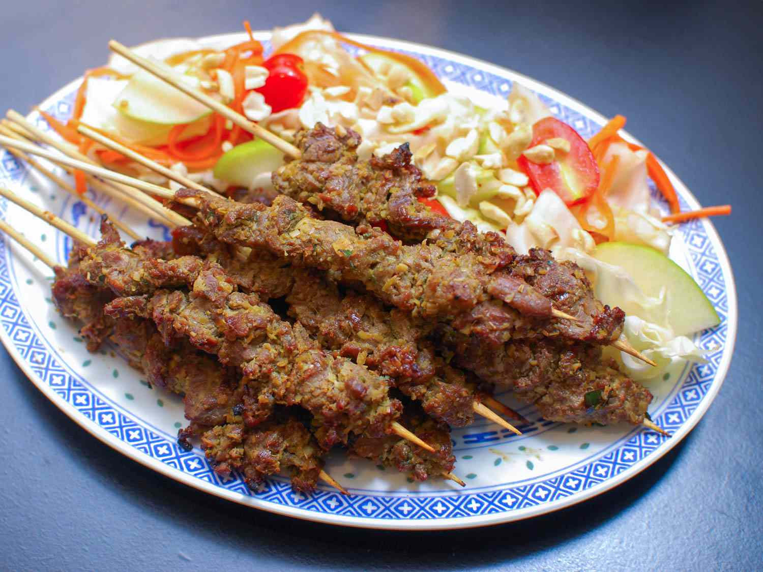 Cambodian Grilled Lemongrass Beef Skewers Recipe Image