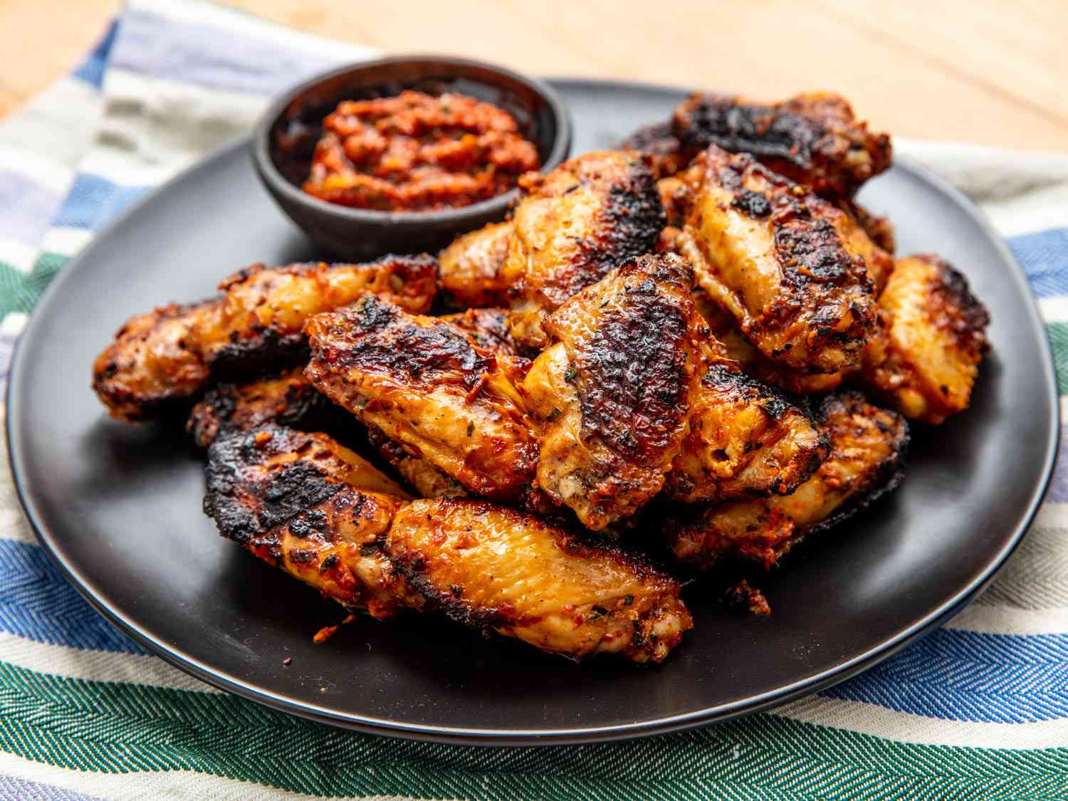 Grilled Turkish-Style Chicken Wings Recipe Image