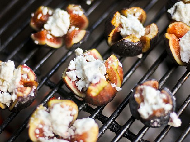Grilled Figs Stuffed With Goat Cheese Recipe Image