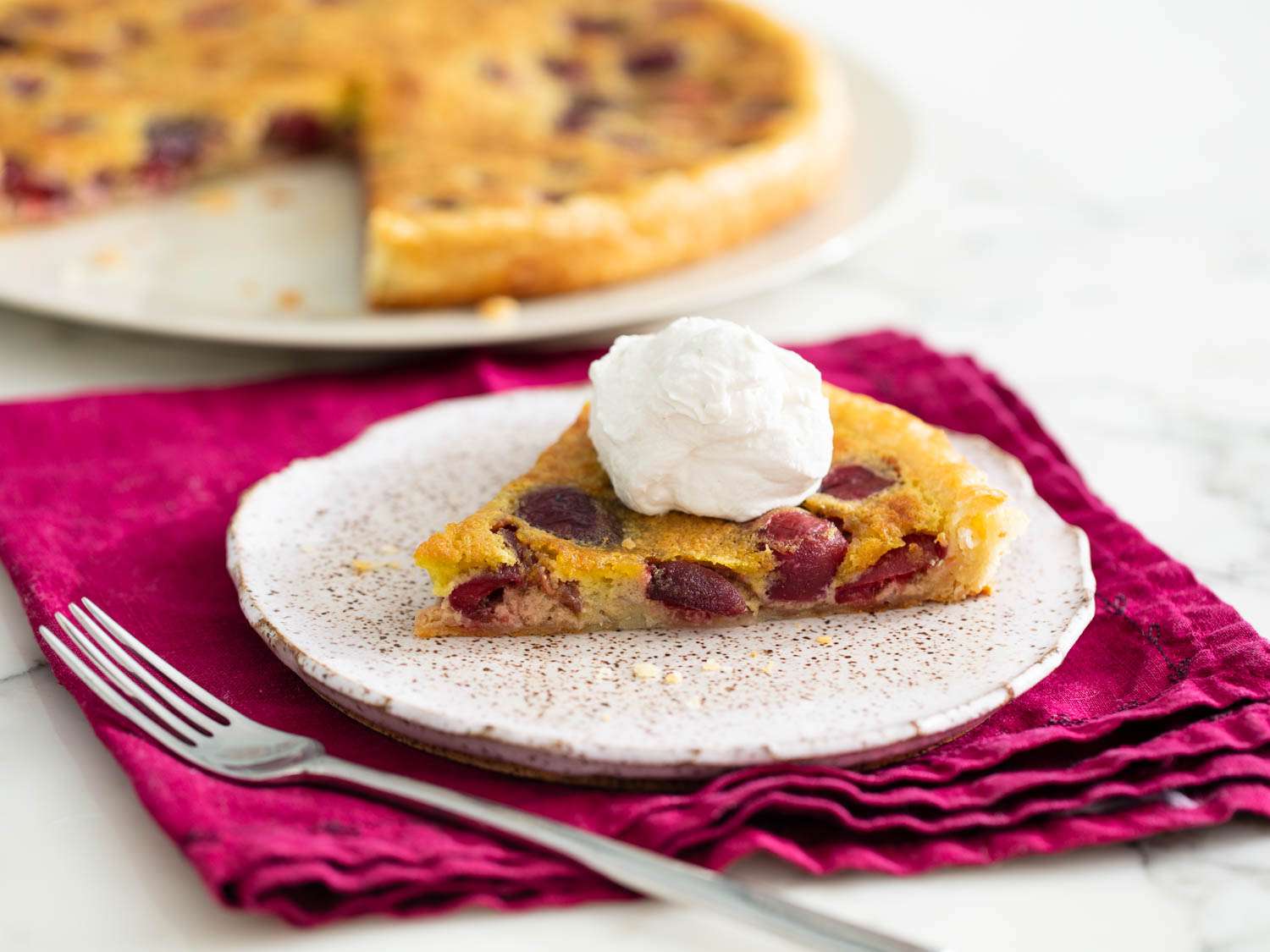 Cherry and Pistachio Frangipane Tart Recipe Image