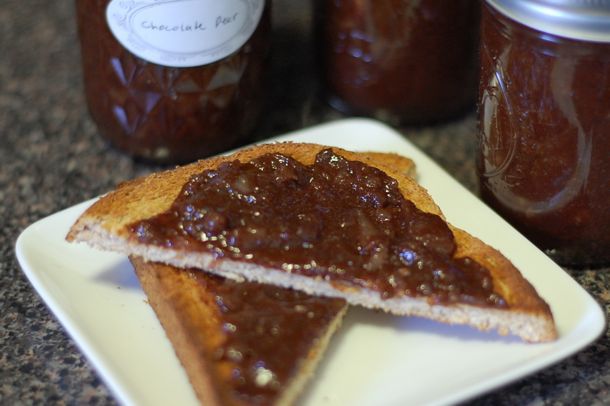 Chocolate Pear Jam Recipe Image