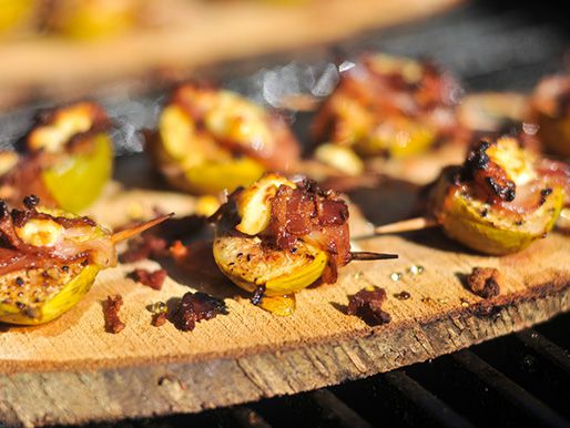 Planked Figs With Pancetta and Goat Cheese Recipe Image
