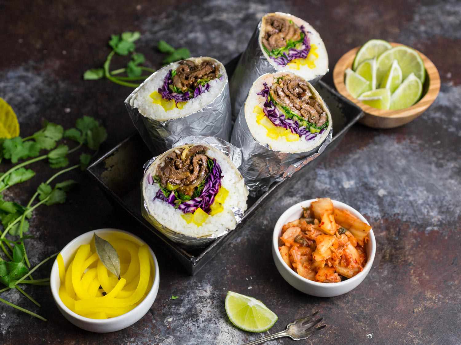 Korean Beef Bulgogi Burritos Recipe Image