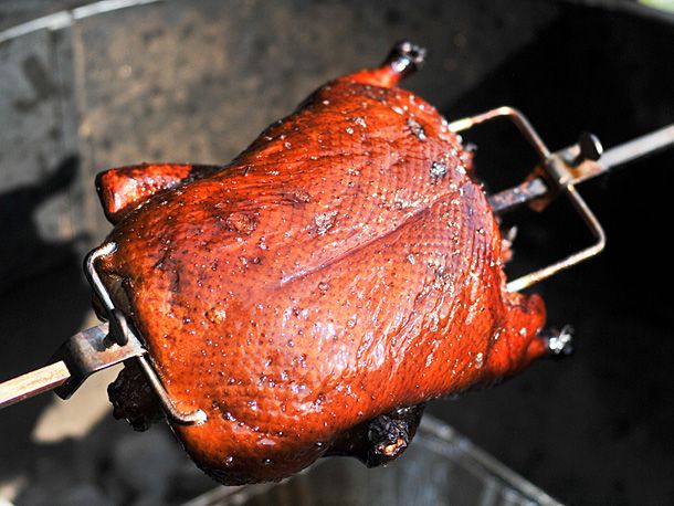 Tea Smoked Rotisserie Duck Recipe Image