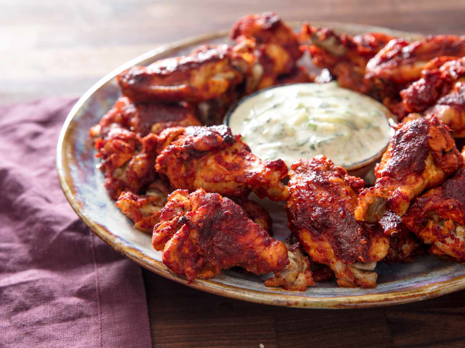 Baked Chicken Wings With Tamarind-Ginger Glaze Recipe Image