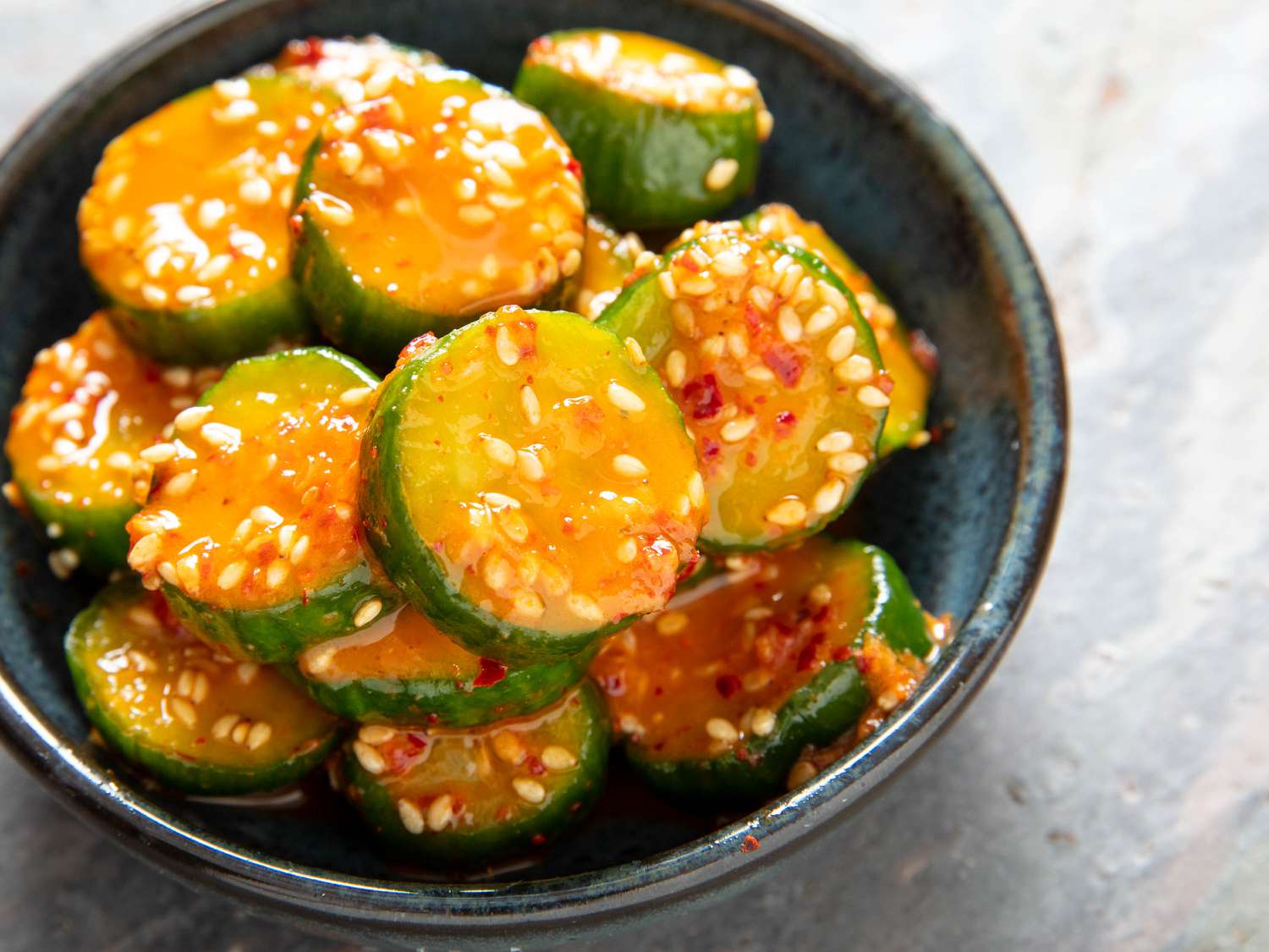 Korean Marinated Cucumber Banchan (Oi Muchim) Recipe Image