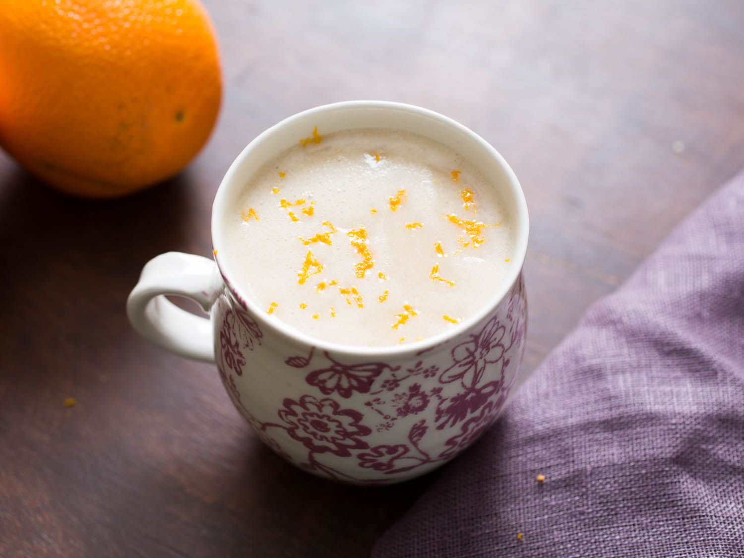 Orange Atole (Hot Mexican Corn Drink With Orange Zest) Recipe Image