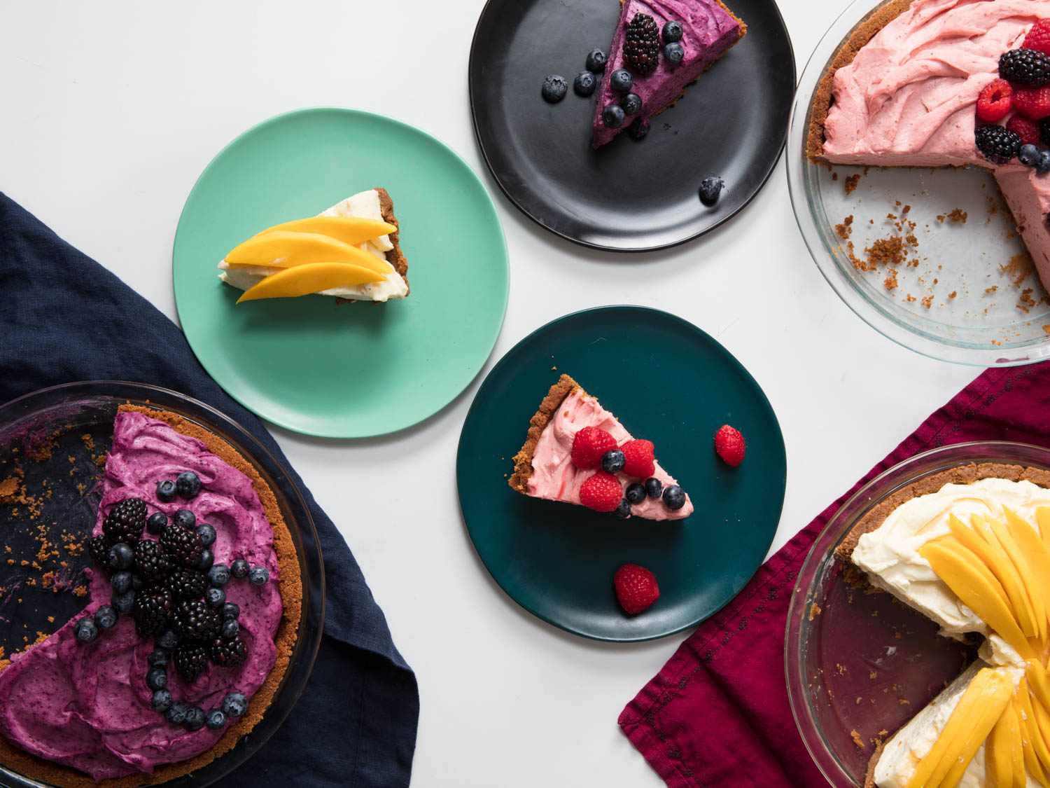 No-Bake Cheesecake With Freeze-Dried Fruit Recipe Image