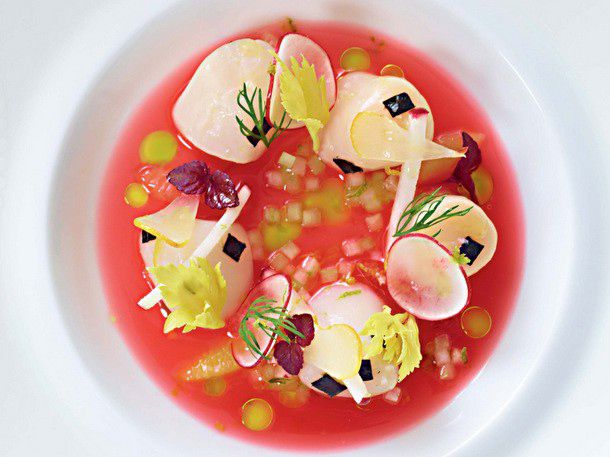 Nantucket Scallop Ceviche, Blood Orange Sauce From 'Daniel' Image