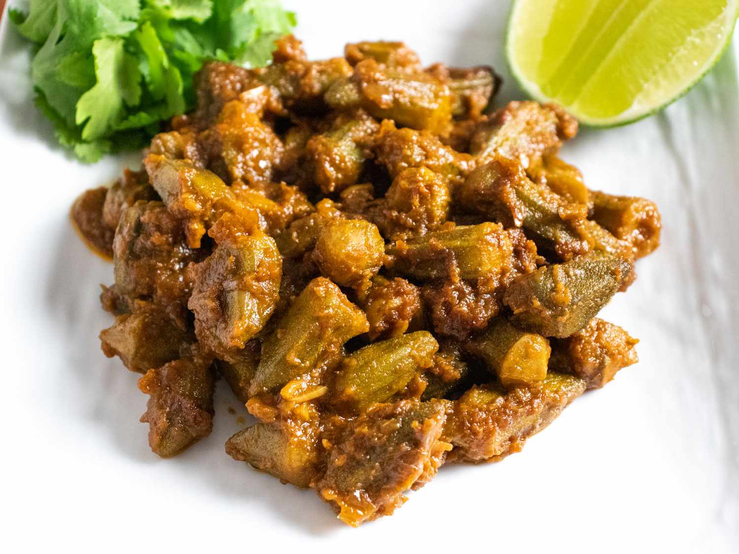 Spiced Okra With Tomatoes Recipe Image