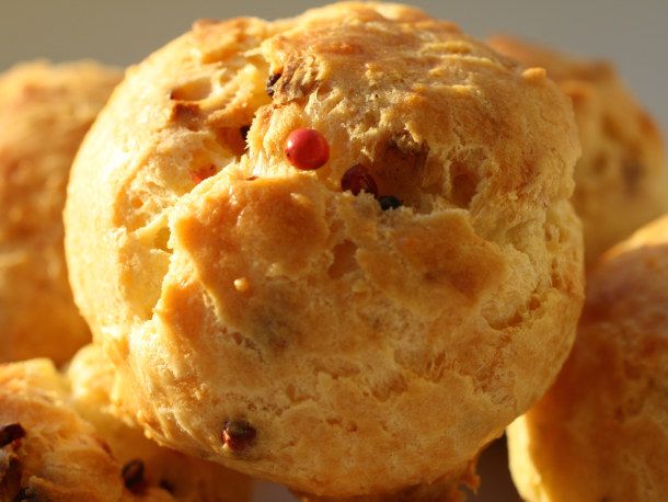 The Secret Ingredient (Pink Peppercorn): Pink Peppercorn and Parmesan Gougères Recipe Image