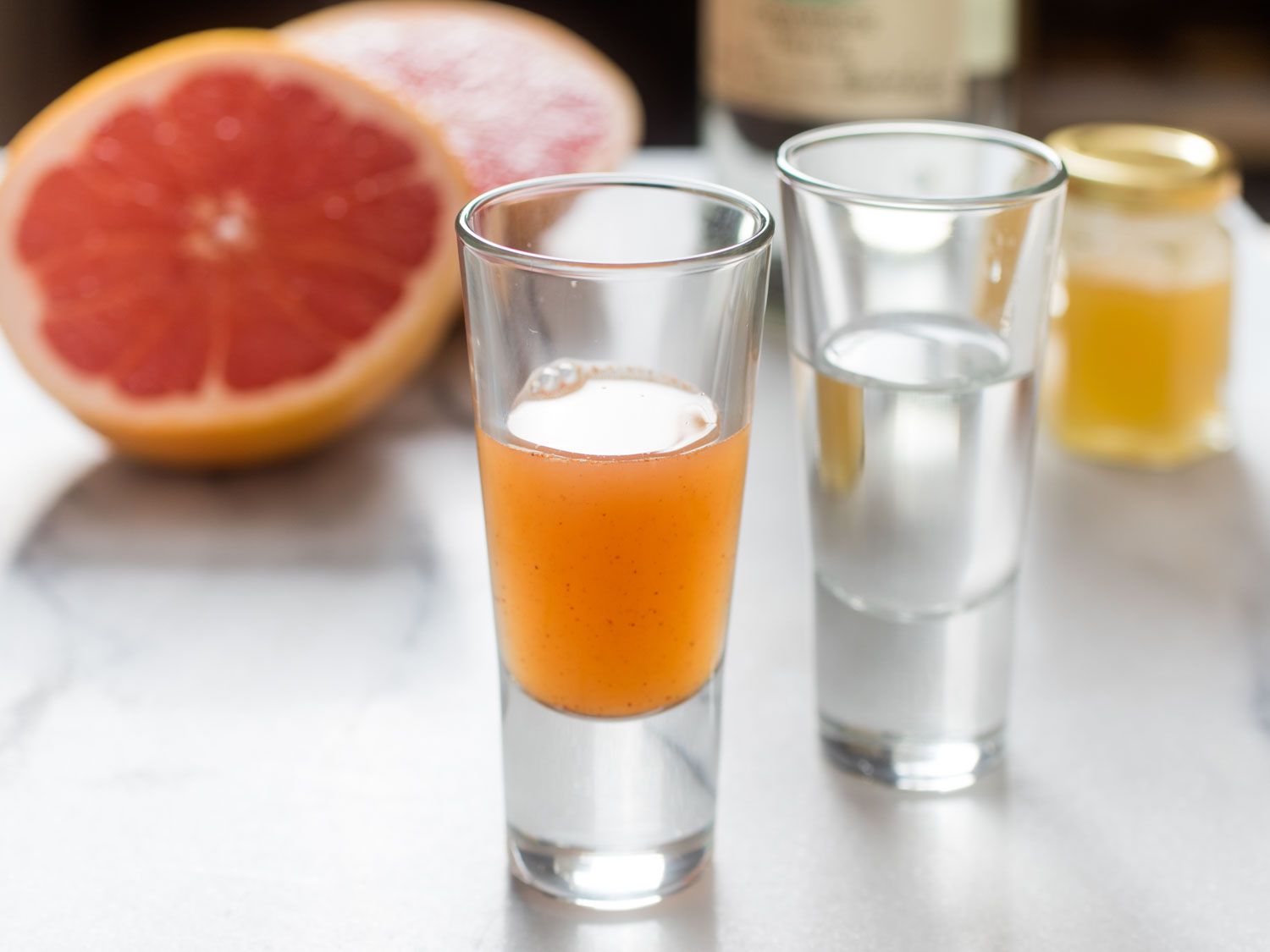 Grapefruit <i>Sangrita</i> With Chipotle and Honey Recipe Image