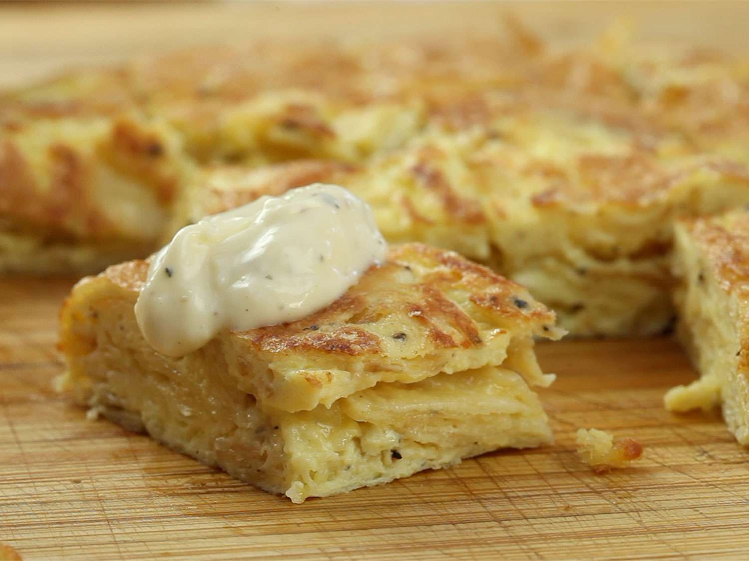 Salt-and-Vinegar Spanish Tortilla With Quick Cheaty Allioli Recipe Image