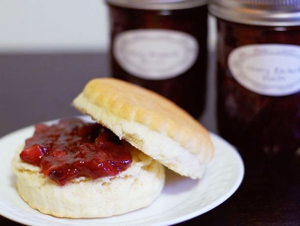 Millionaire's Cherry Rhubarb Jam Recipe Image