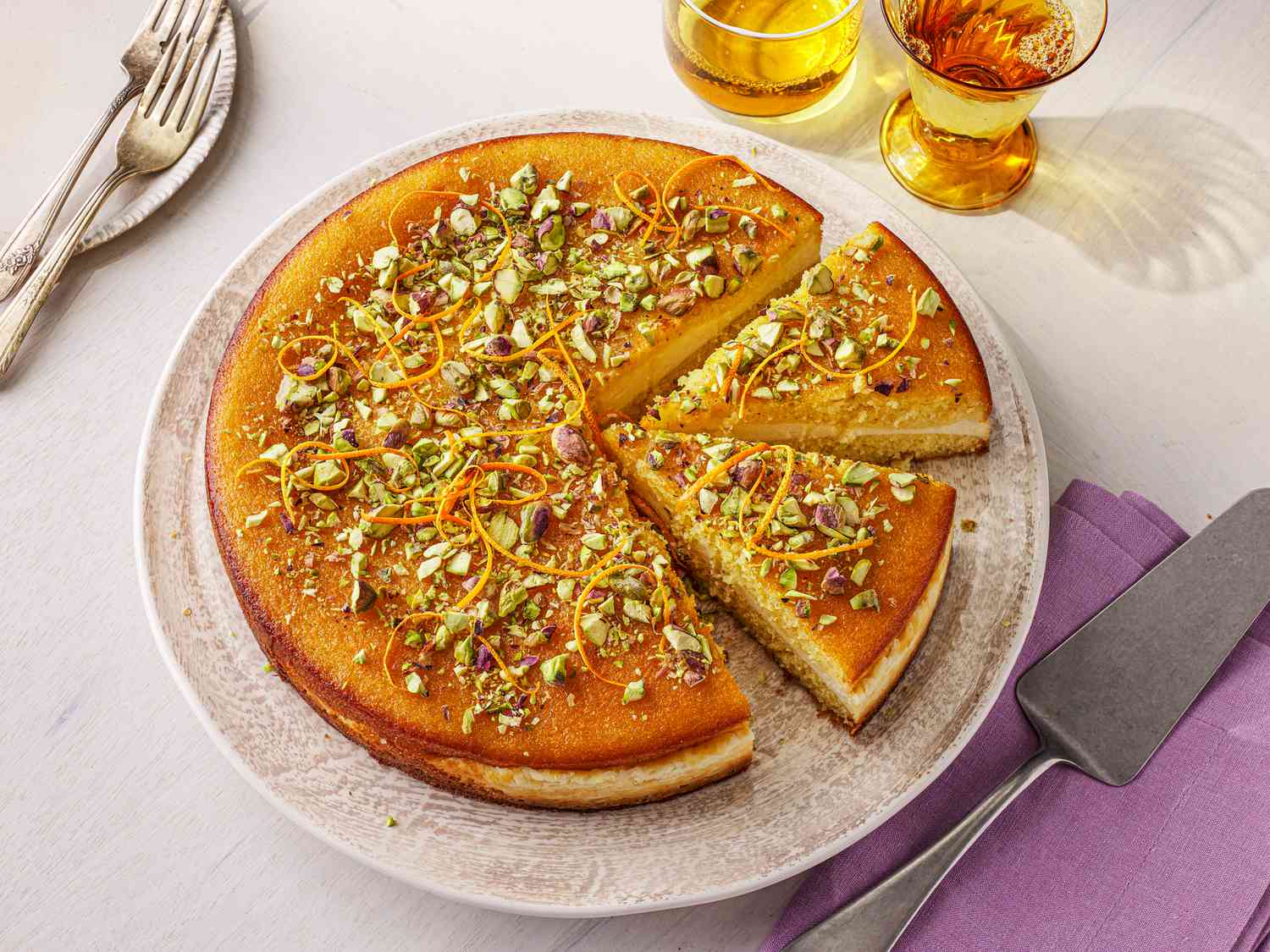 Basbousa Bel Ashta Recipe Image