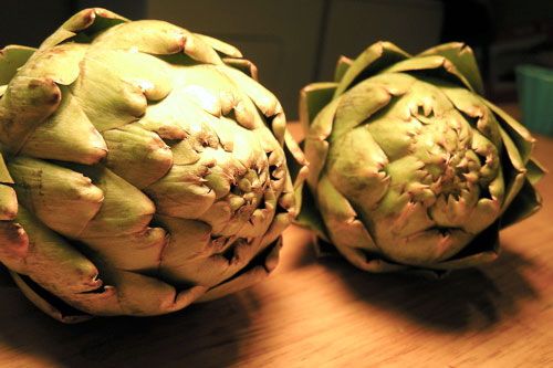 Dinner Tonight: Steamed Artichokes with Light Balsamic Vinaigrette Recipe Image