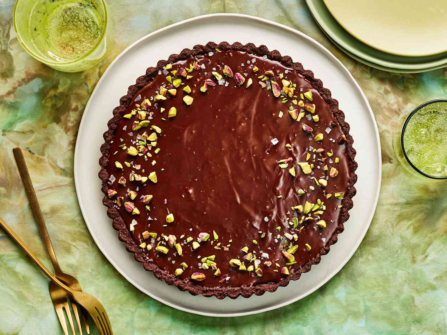 Dubai Chocolate Tart Recipe Image