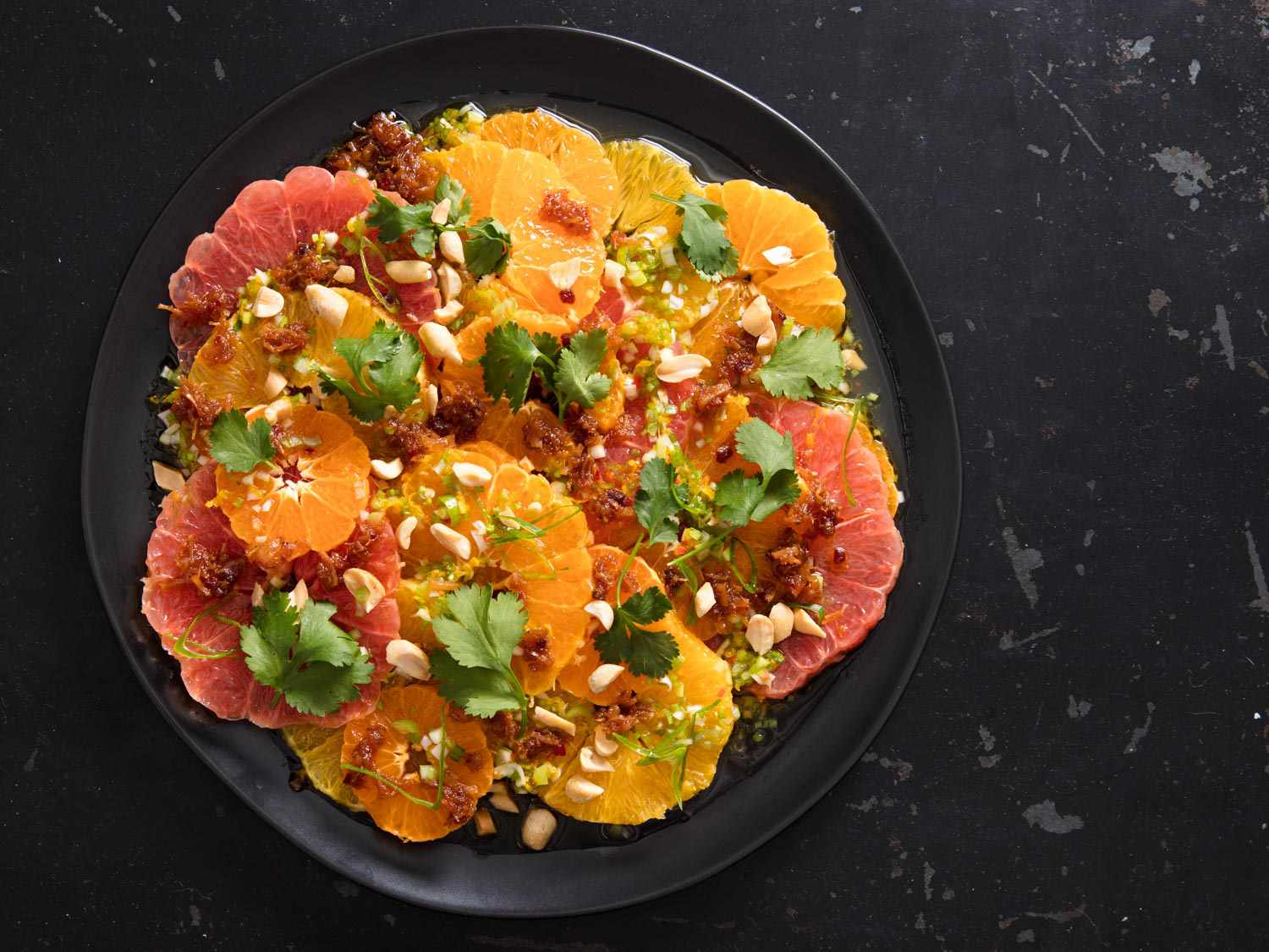 Citrus Salad With XO Sauce and Meyer Lemon Dressing Recipe Image