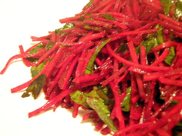 Beet Salad with Black Garlic Vinaigrette Recipe Image