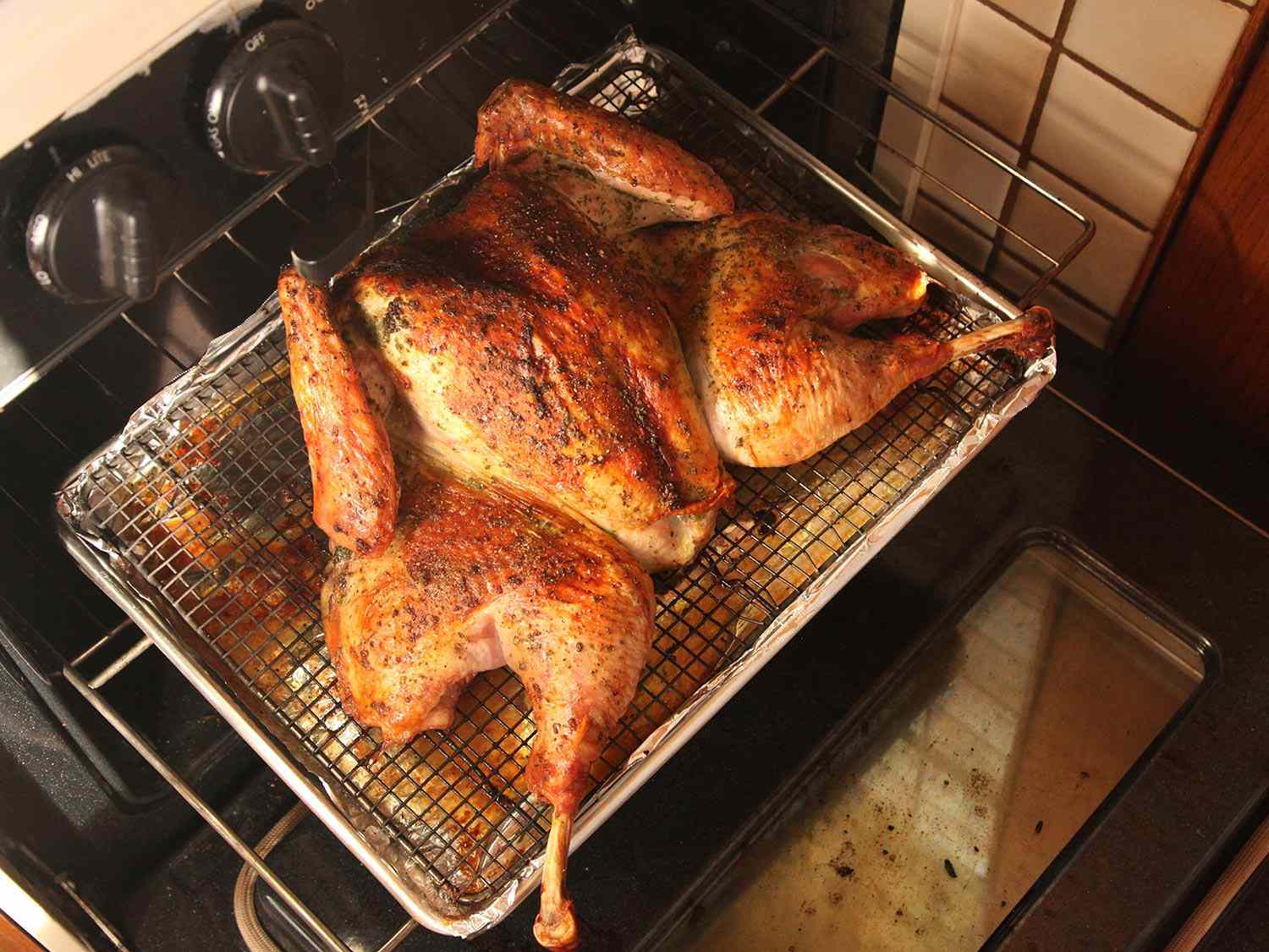 Herb-Rubbed Crisp-Skinned Butterflied Roast Turkey Recipe Image