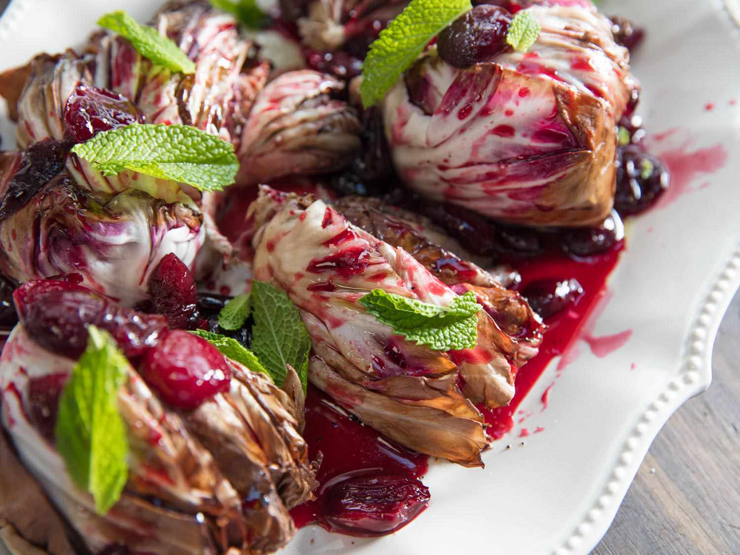 Grilled Radicchio With Cherry Gastrique Recipe Image