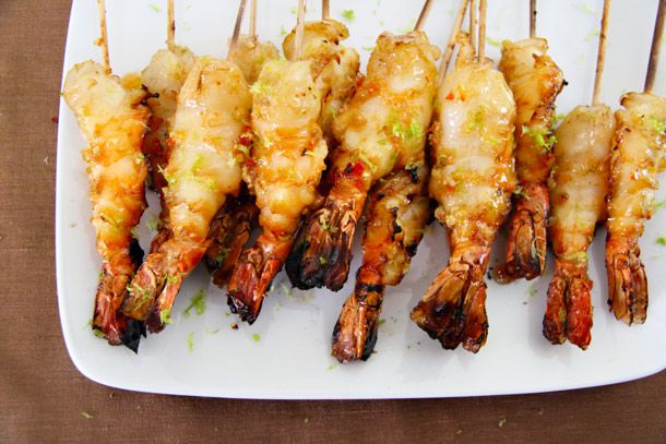 Chili-Lime-Brandy Grilled Shrimp Recipe Image