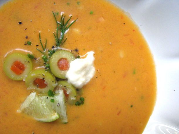 Bloody Mary-Flavored Gazpacho Recipe Image
