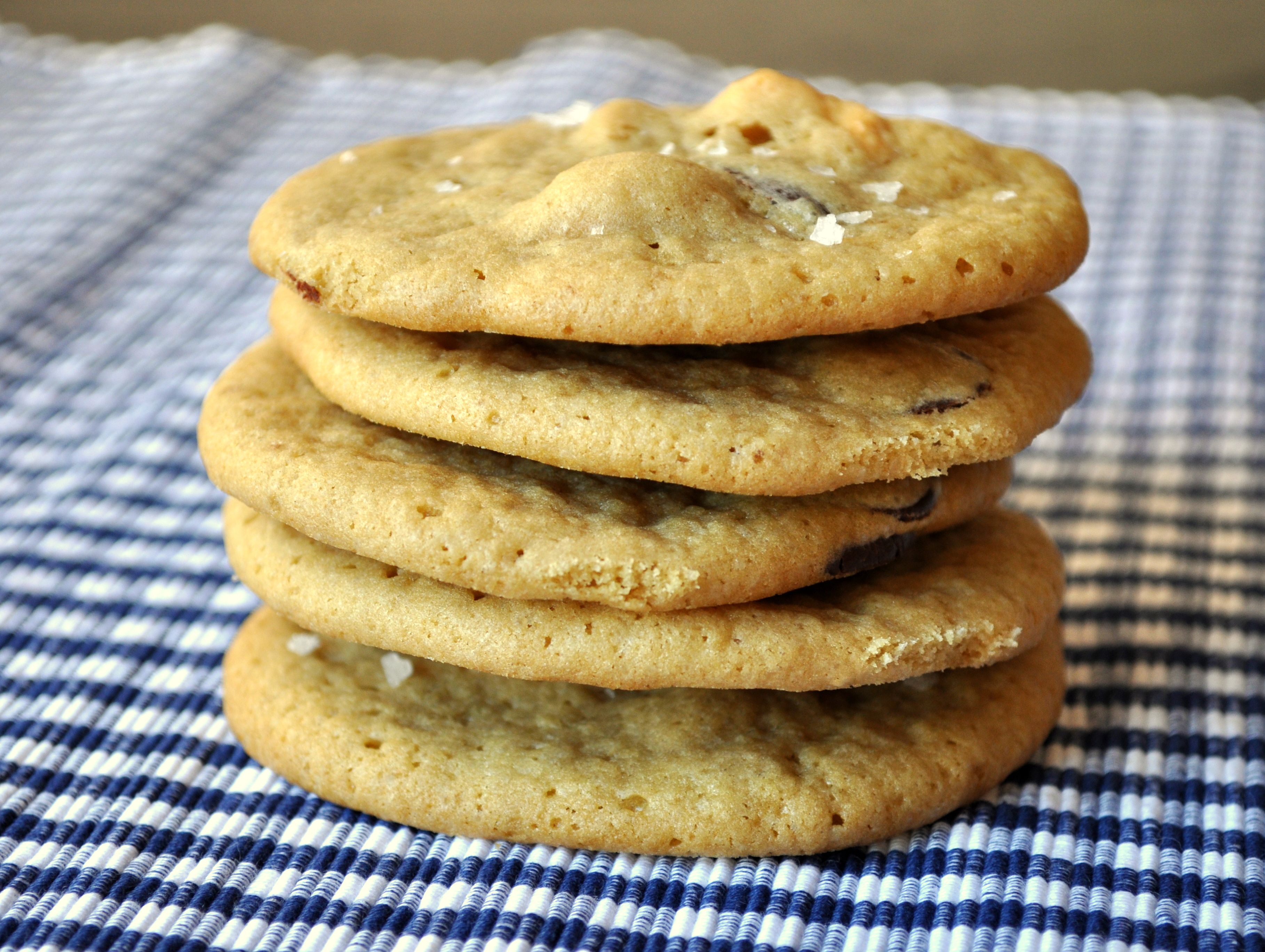 Dark Chocolate Cashew Sea Salt Cookies Recipe Image