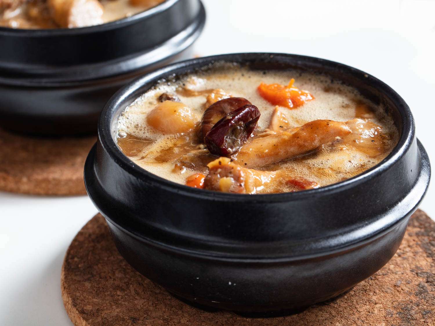 Braised Turkey Jjim with Bacon, Shiitakes, and Chestnuts Recipe Image