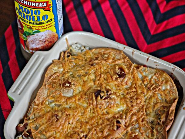 Cuban Beef Casserole with Black Beans and Cumin Rice Recipe Image