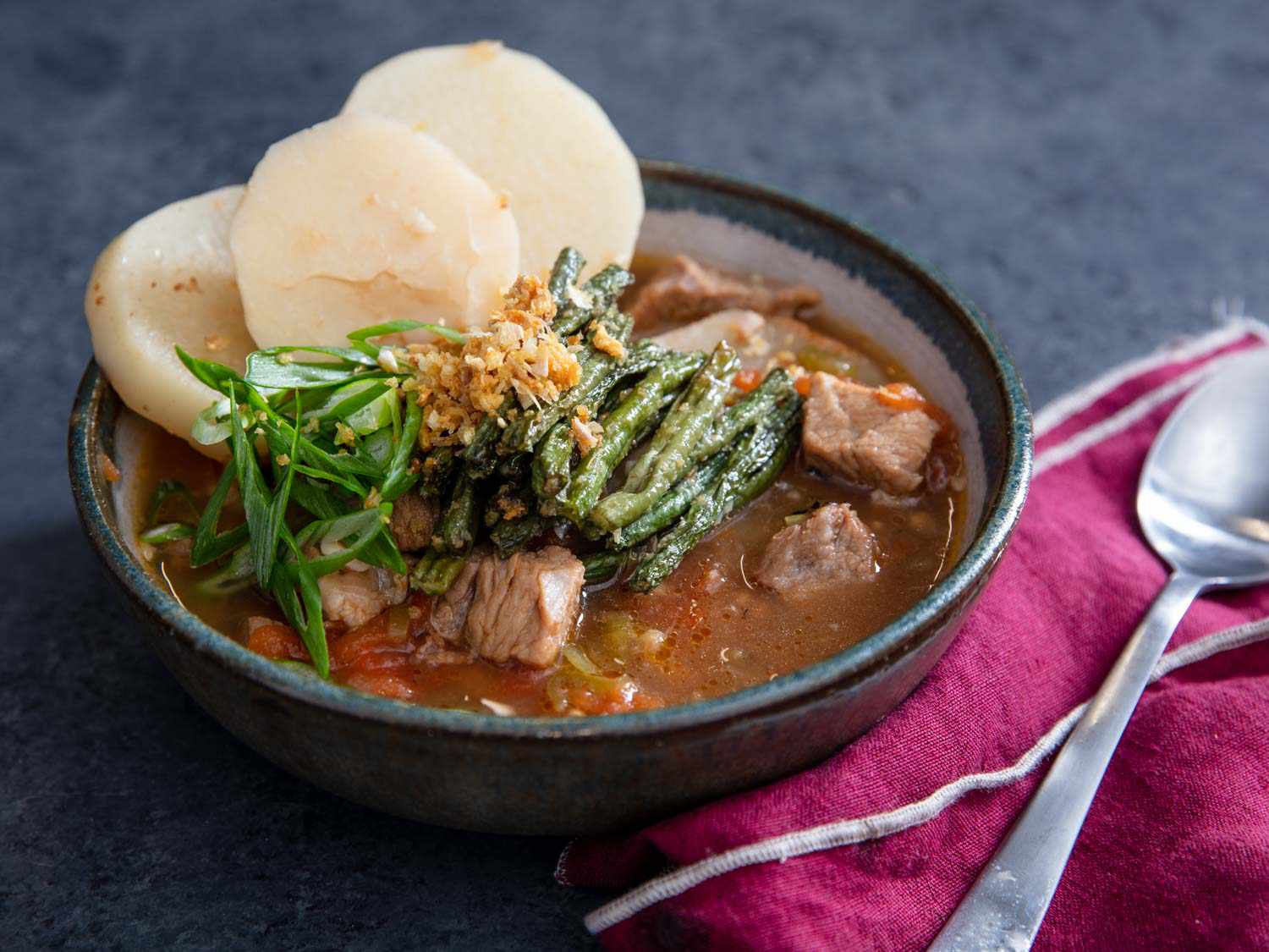 <i>Sinigang na Baboy</i> (Filipino Pork in Sour Tamarind Soup) Recipe Image