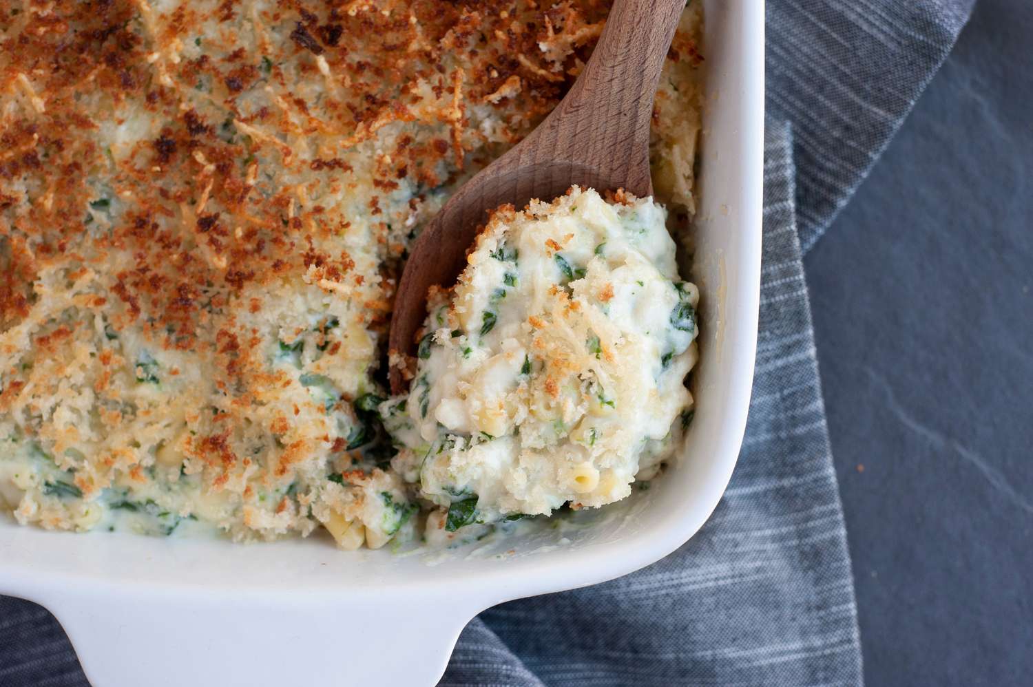 Spinach Mac and Cheese Recipe Image