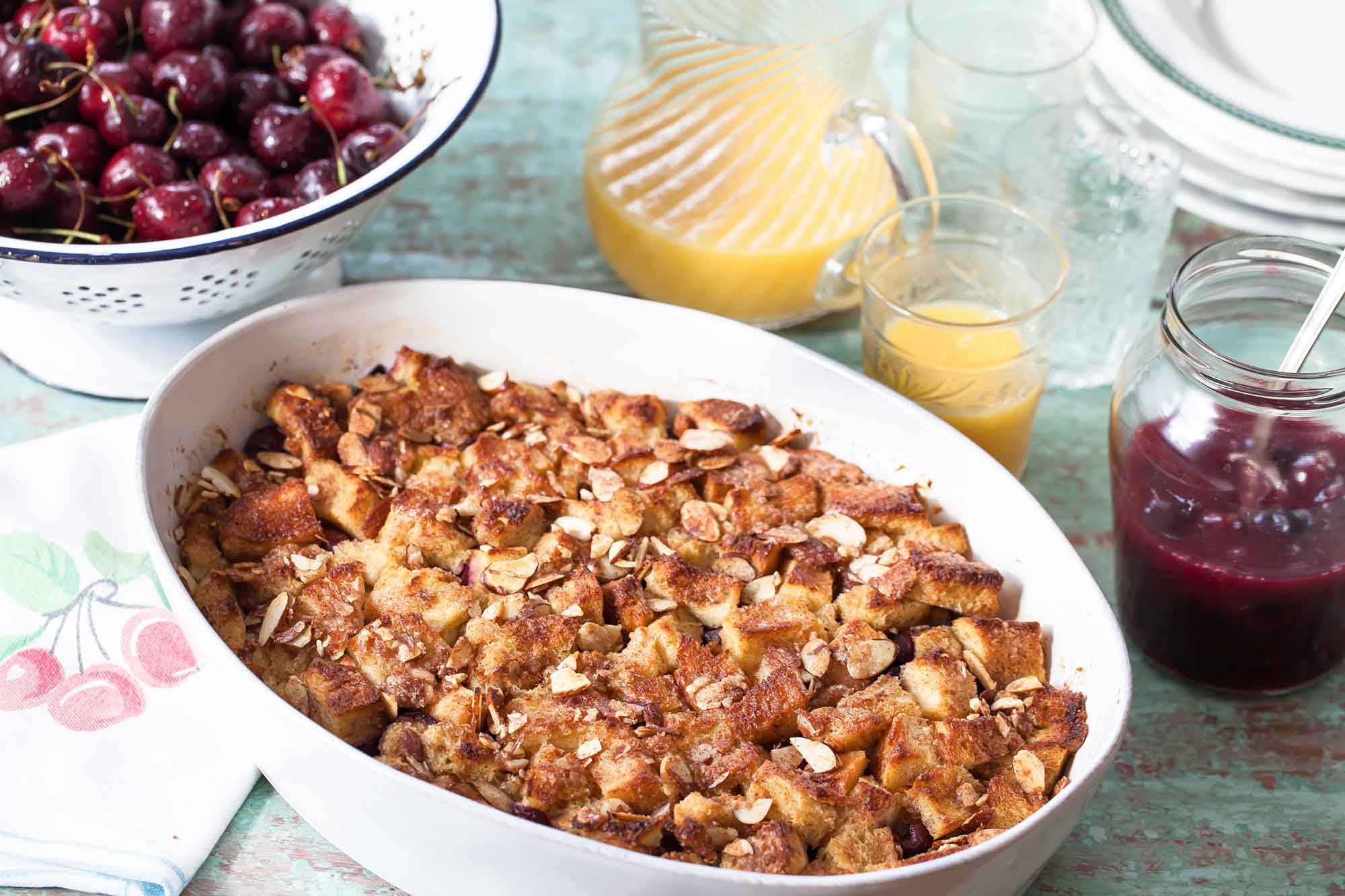 Baked Cherry French Toast Casserole Recipe Image