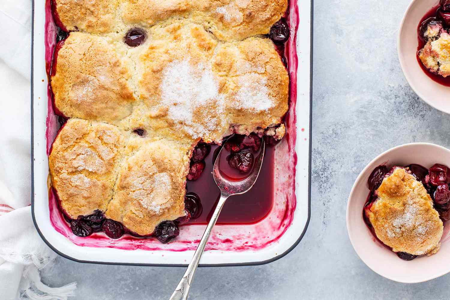 Sweet Cherry Cobbler Recipe Image