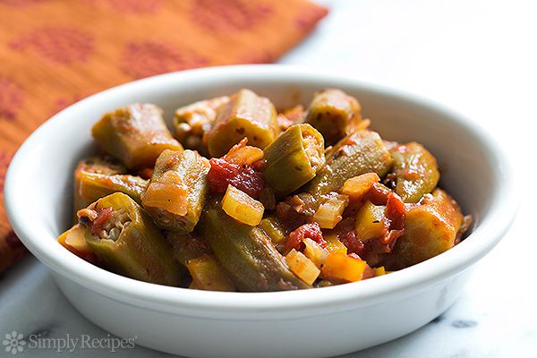Stewed Okra and Tomatoes Creole Style Recipe Image