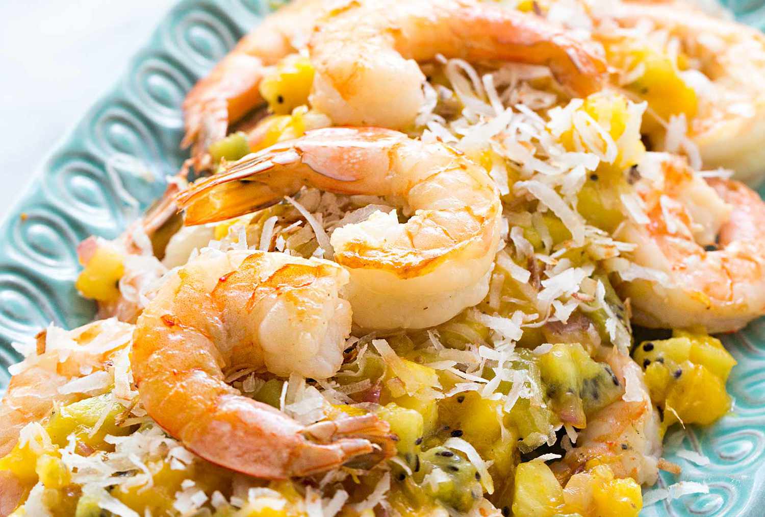 Sautéed Shrimp with Tropical Fruit Salsa Recipe Image