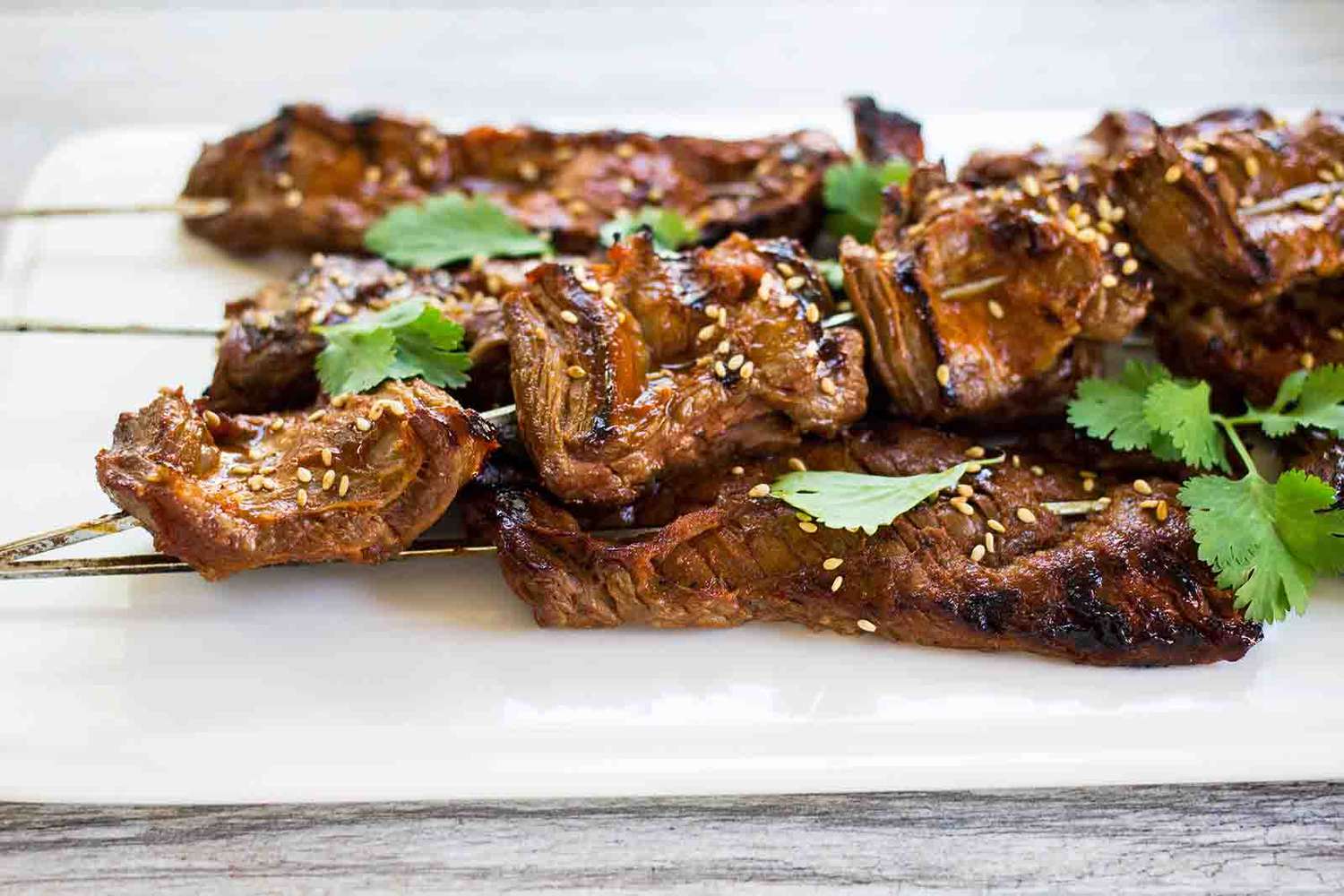 Korean Beef Skewers Recipe Image